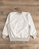orSlow Heavyweight Cross Grain Side Rib Two Tone Sweatshirt - Light Gray