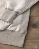 orSlow Heavyweight Cross Grain Side Rib Two Tone Sweatshirt - Light Gray