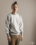 orSlow Heavyweight Cross Grain Side Rib Two Tone Sweatshirt - Light Gray