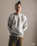 orSlow Heavyweight Cross Grain Side Rib Two Tone Sweatshirt - Light Gray