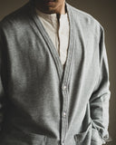 orSlow Lightweight French Terry Sweatshirt Cardigan - Heather Gray