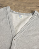 orSlow Lightweight French Terry Sweatshirt Cardigan - Heather Gray