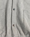 orSlow Lightweight French Terry Sweatshirt Cardigan - Heather Gray