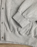 orSlow Lightweight French Terry Sweatshirt Cardigan - Heather Gray