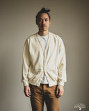 orSlow Lightweight French Terry Sweatshirt Cardigan - Pale Yellow