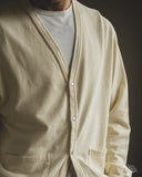 orSlow Lightweight French Terry Sweatshirt Cardigan - Pale Yellow
