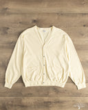 orSlow Lightweight French Terry Sweatshirt Cardigan - Pale Yellow