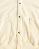 orSlow Lightweight French Terry Sweatshirt Cardigan - Pale Yellow