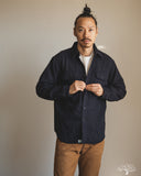 orSlow Organic Cotton Relaxed Fit Flannel Shirt - Navy