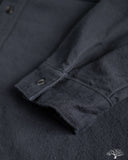 orSlow Organic Cotton Relaxed Fit Flannel Shirt - Navy