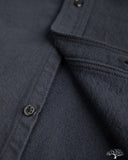 orSlow Organic Cotton Relaxed Fit Flannel Shirt - Navy