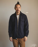 orSlow Organic Cotton Relaxed Fit Flannel Shirt - Navy
