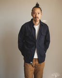 orSlow Organic Cotton Relaxed Fit Flannel Shirt - Navy