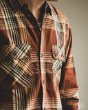 orSlow Original Check Work Shirt w/ Flap Pocket - Brown Check