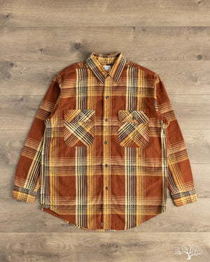 orSlow - Original Check Work Shirt w/ Flap Pocket - Brown Check
