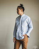orSlow Oxford Standard Button Down Shirt - Light Blue