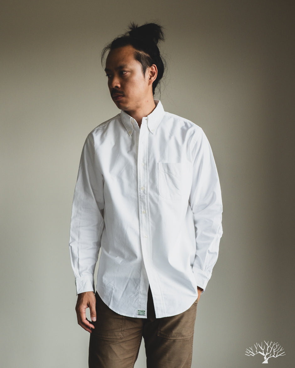 orSlow Oxford Standard Button Down Shirt - White