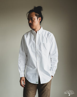 orSlow / ボトム/M/コットン/WHT/無地 Orslow - Oxford Standard Button Down Shirt - White – Withered Fig