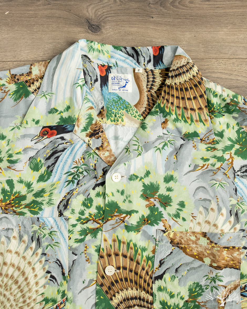 【新品】オアスロウ orSlow HAWAIIAN SHIRT サイズ2 orSlow - Peacock Garden Hawaiian Shirt - Green – Withered Fig