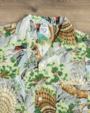 orSlow Peacock Garden Hawaiian Shirt - Green