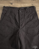 orSlow Regular Fit Brushed Serge Fatigue Pants - Black