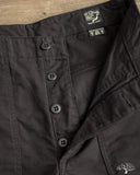 orSlow Regular Fit Brushed Serge Fatigue Pants - Black