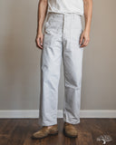 orSlow Regular Fit Brushed Serge Fatigue Pants - Ivory