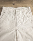 orSlow Regular Fit Brushed Serge Fatigue Pants - Ivory