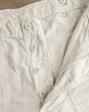 orSlow Regular Fit Brushed Serge Fatigue Pants - Ivory