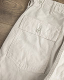 orSlow Regular Fit Brushed Serge Fatigue Pants - Ivory