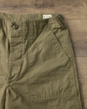 orSlow Regular Fit Fatigue Pants - Army Green Ripstop