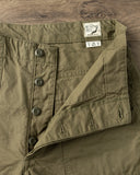 orSlow Regular Fit Fatigue Pants - Army Green Ripstop