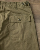 orSlow Regular Fit Fatigue Pants - Army Green Ripstop