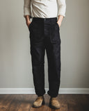 orSlow Regular Fit Fatigue Pants - Black (J61)