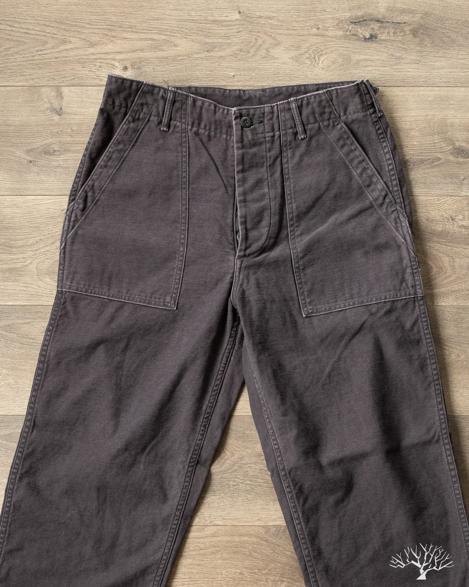 orSlow Regular Fit Fatigue Pants - Black Stone