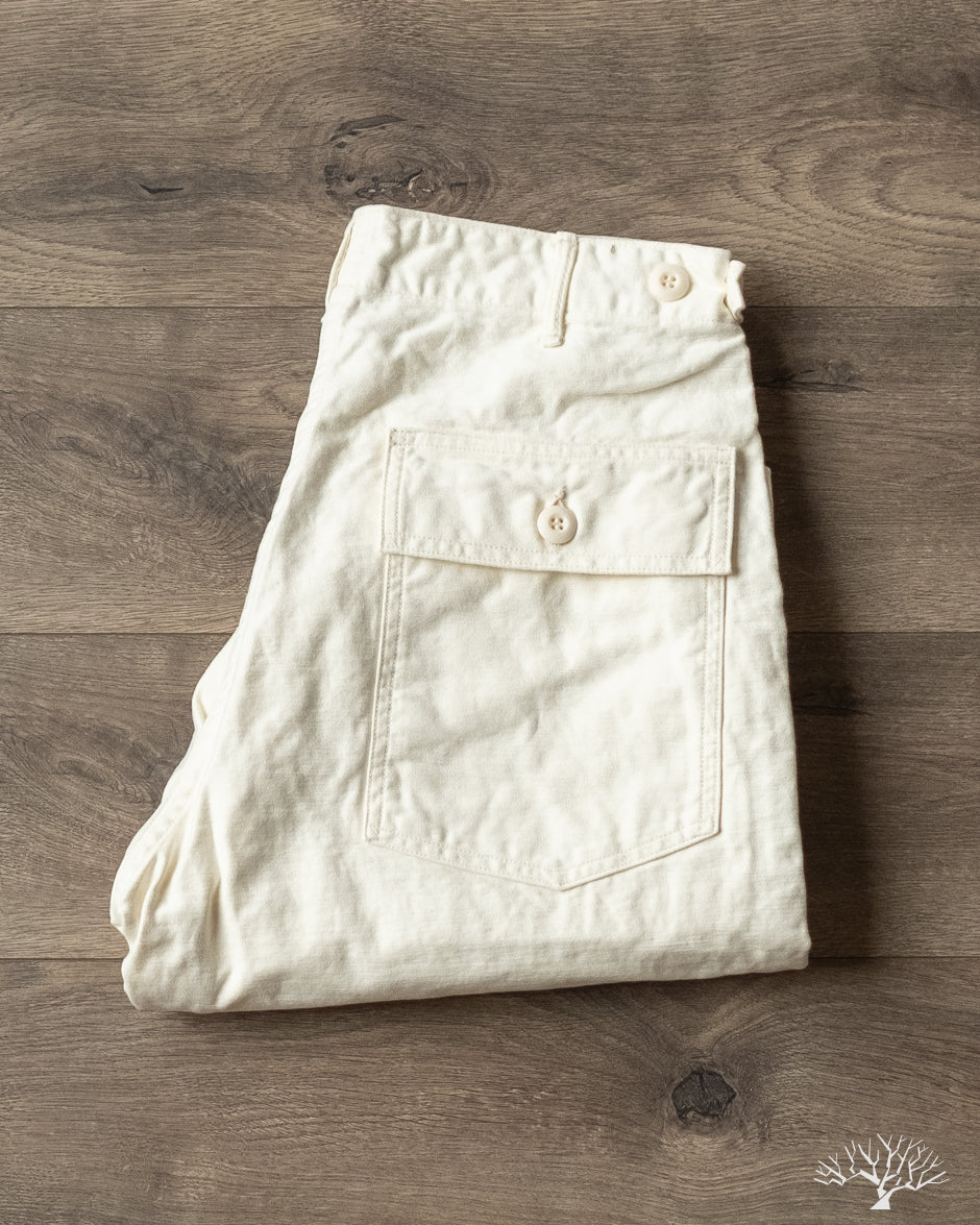 orSlow - Regular Fit Fatigue Pants - Ecru – Withered Fig