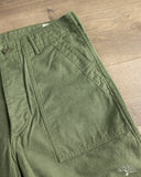 orSlow Regular Fit Fatigue Pants - Green
