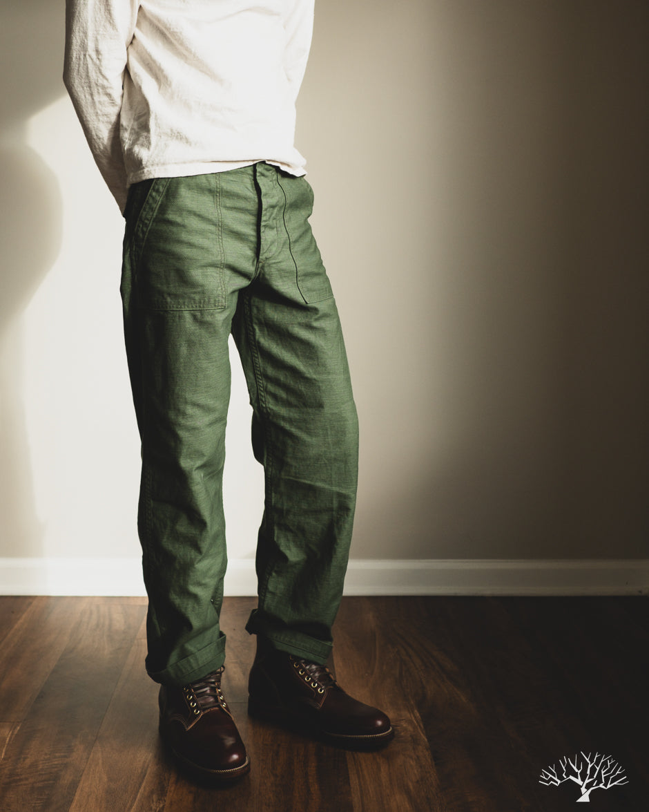 orSlow Regular Fit Fatigue Pants - Green