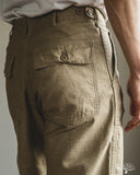 orSlow Regular Fit Fatigue Pants - Sand Beige