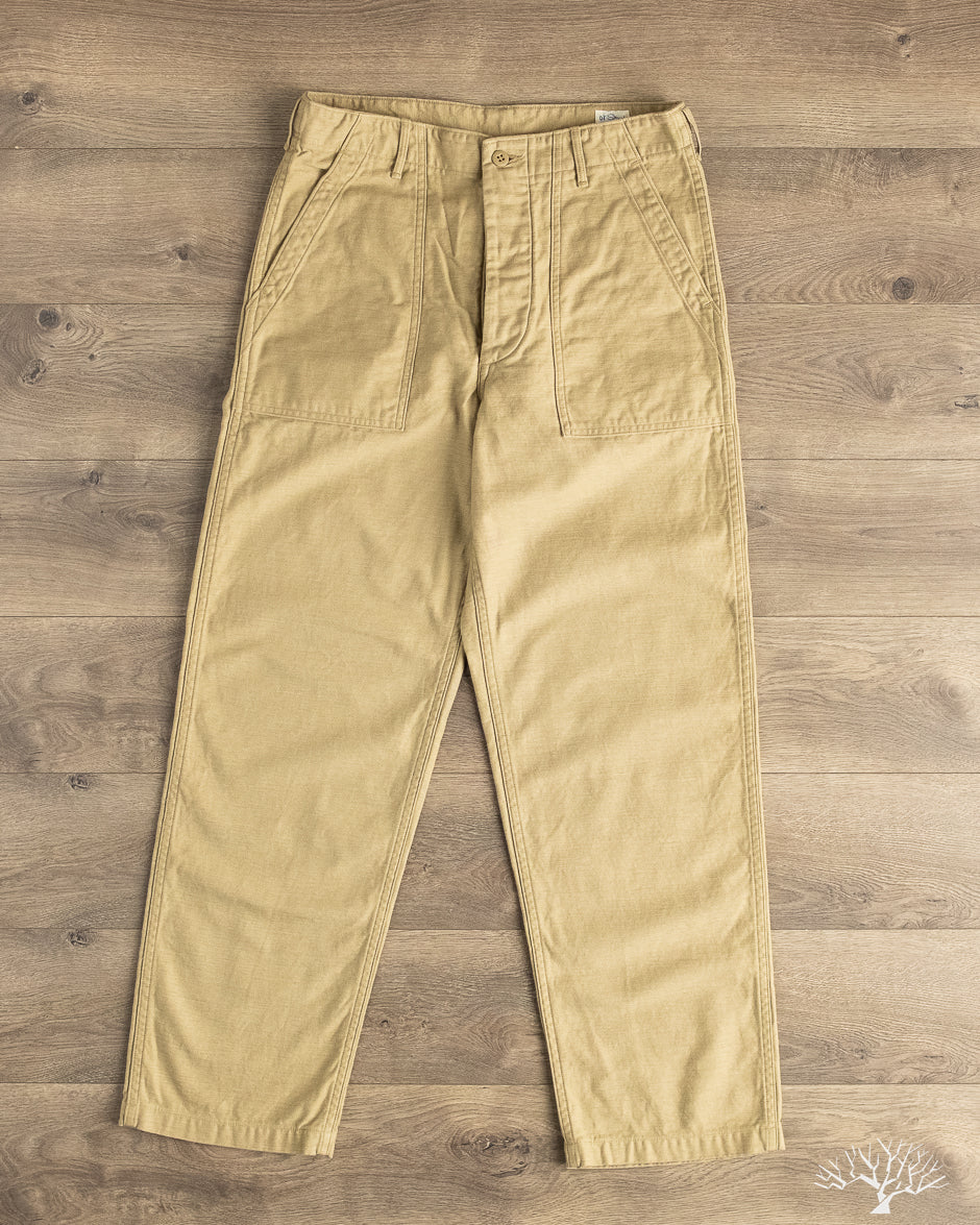 orslow US ARMY FATIGUE PANTS ベージュ S orSlow - Regular Fit Fatigue Pants - Sand Beige – Withered Fig