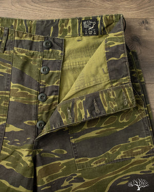 orSlow - Regular Fit Fatigue Pants - Tiger Camo – Withered Fig