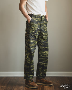 orslow ファティーグ orSlow - Regular Fit Fatigue Pants - Tiger Camo – Withered Fig