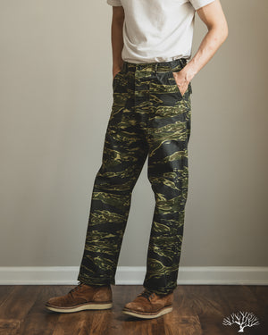 orSlow - Regular Fit Fatigue Pants - Tiger Camo – Withered Fig