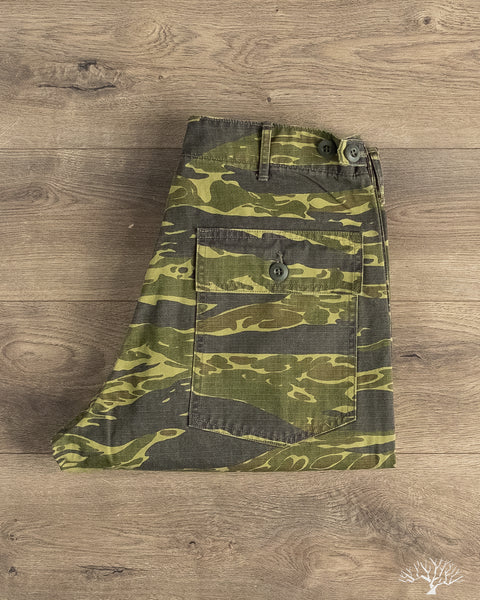 orSlow（オアスロウ） US ARMY FATIGUE PANTS orSlow - Regular Fit Fatigue Pants - Tiger Camo – Withered Fig