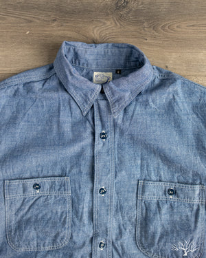 orSlow - Relaxed Fit Chambray Work Shirt – Withered Fig