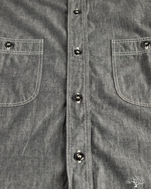 orSlow - Relaxed Fit Chambray Work Shirt - Black – Withered Fig