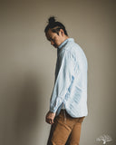 orSlow Relaxed Fit Chambray Work Shirt - Chambray Bleach