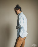 orSlow Relaxed Fit Chambray Work Shirt - Chambray Bleach