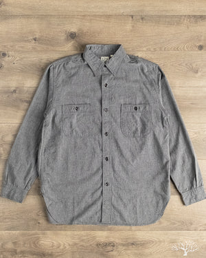 orSlow Relaxed Fit Chambray Work Shirt - Gray