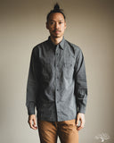 orSlow Relaxed Fit Chambray Work Shirt - Gray